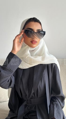 عباية صيفية باللون الرمادي - 1412