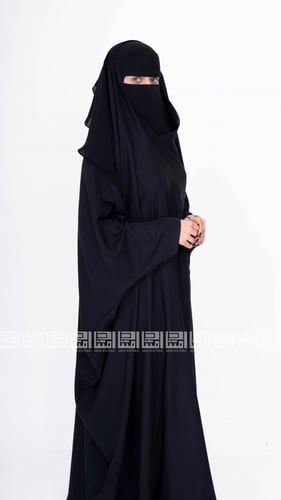 عباية رأس واسعة مع خمار ثابت -1267
