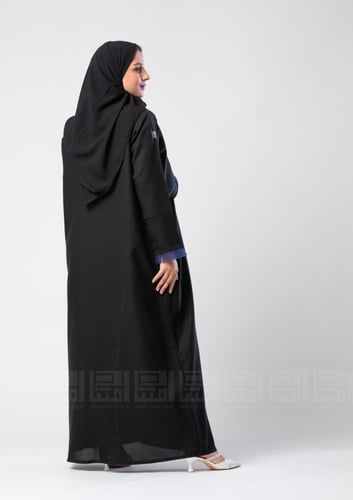 عباية سوداء بقصة مستقيمة -1319