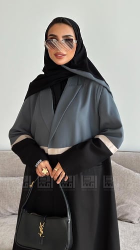 عباية سوداء بليزر صيفية- 1538