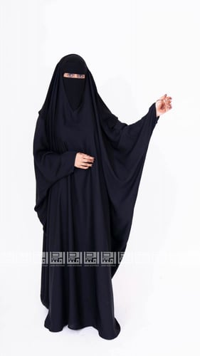 عباية رأس واسعة مع خمار ثابت -1267