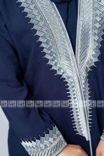 عباية بتطريز البشت زرقاء 1173
