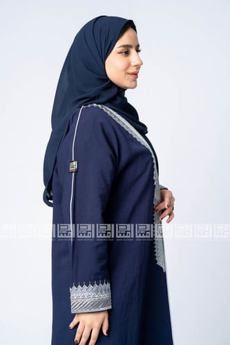 عباية بتطريز البشت زرقاء 1173