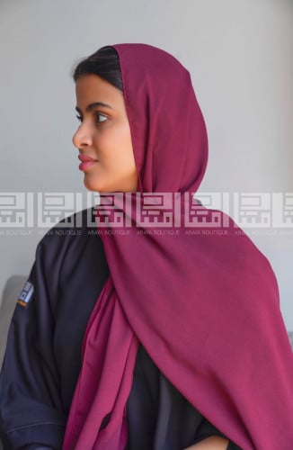 طرحة عنابي سادة 1048