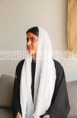 طرحة بيضاء 1046