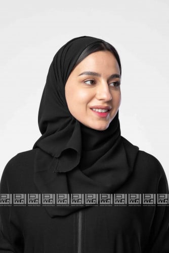 طرحة سوداء سادة 3065