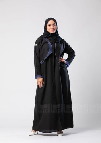 عباية سوداء بقصة مستقيمة -1319