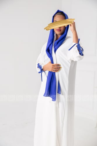 عباية سكرية وزرقاء 1188