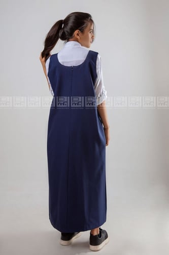 مريول شيال كحلي بقصة دائرية 4003