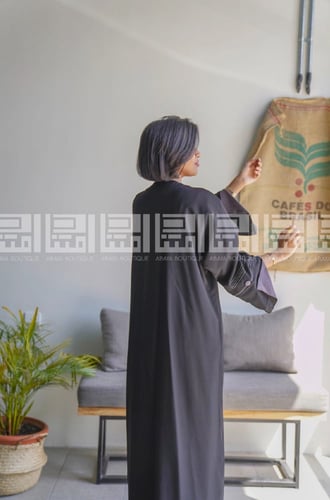 عباية لاڤندر باللون الرمادي 1031