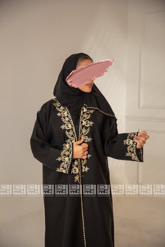 عباية بتطريزة ملكية ذهبية 1161