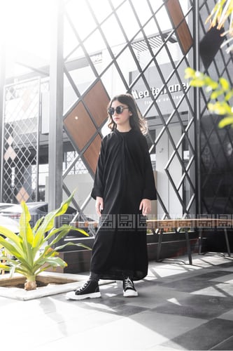 عباية فرح سوداء بالكامل 5013