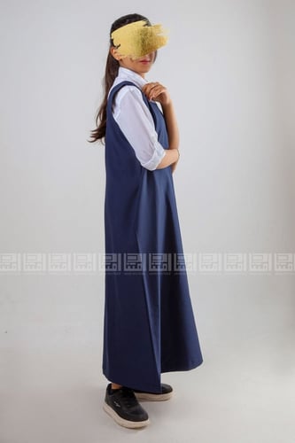 مريول شيال كحلي بقصة دائرية 4003