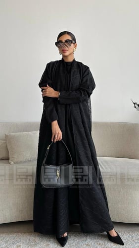 بكج عباية دبل فيس بتطريز أنيق- 1514