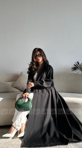 بكج صيفي عبايتين باللون الأسود- 1591