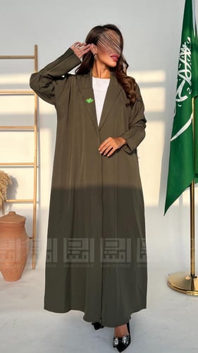 عباية بليزر باللون الزيتوني الأنيق-1332