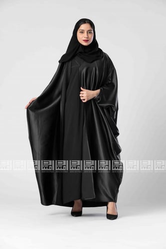 عباية بشت سوداء كريب حرير 1202