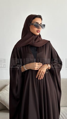 بكج البشت الأسود و البني الكريستالي الصيفي- 1577