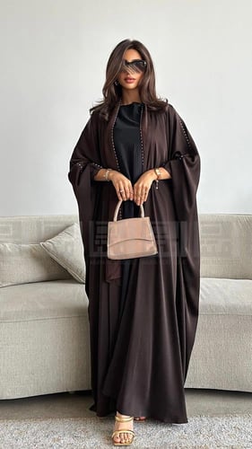 بكج البشت الأخضر و البني الكريستالي الصيفي- 1582