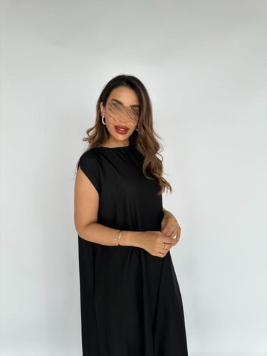 بكج عباية شتوية دبل فيس أنيقة باللونين الأسود والر...