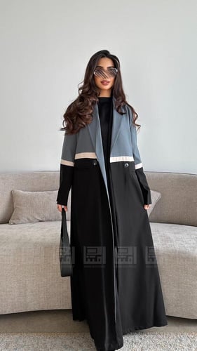 عباية سوداء بليزر صيفية- 1538