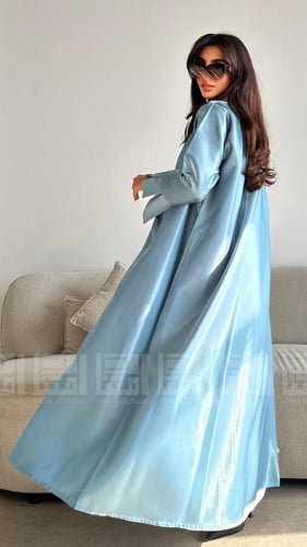 عباية صيفية ميكادو لامع بأكمام جرس- 1460