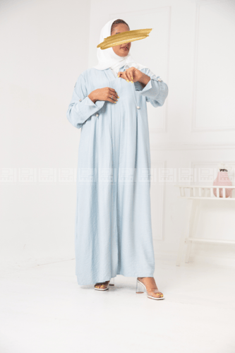 عباية سماوية بقصة مميزة في الأكمام 1180