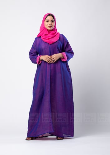 عباية باسكن بقماش دبل فيس -1305