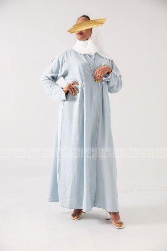 عباية سماوية بقصة مميزة في الأكمام 1180