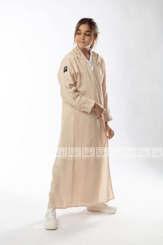 عباية بيجية بقبعة متصلة 5020