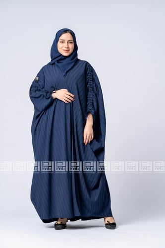 عباية بشت كحلي رسمية بتفاصيل أنيقة- 1186