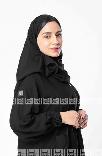 طرحة سوداء سادة 3065