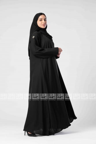 عباية سوداء مغلقة بقصة الكلوش 1303