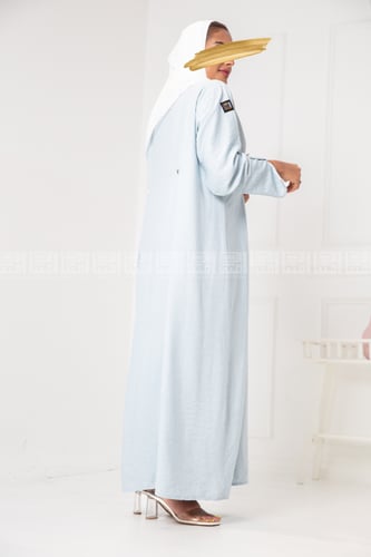 عباية سماوية بقصة مميزة في الأكمام 1180