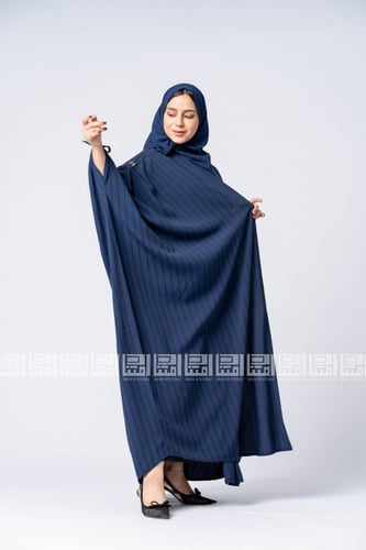 عباية بشت كحلي رسمية بتفاصيل أنيقة- 1186