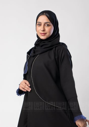 عباية سوداء بقصة مستقيمة -1319