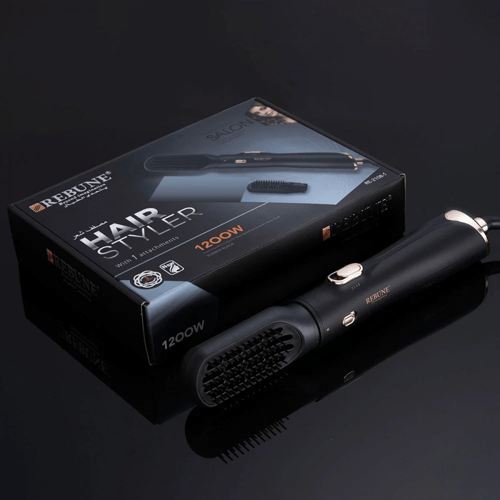 استشوار الشعر ريبون ، 1200 واط ، فرشاة ، مربعة بال...