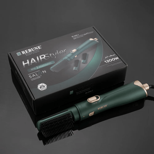 استشوار الشعر ريبون ، فرشاة ، 1200 واط ، اللون الا...