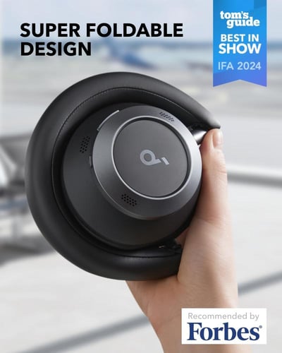 ساوندكور - Space One Pro سماعة رأس قابلة للطي فوق...