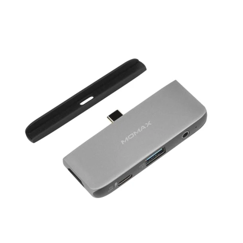 وصلة محول تايب سي ثلاث مخارج Type-c - USB - AUX -...