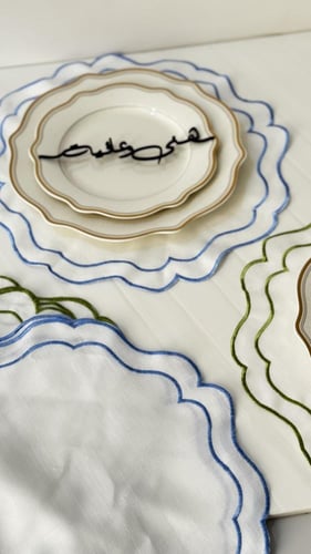 مفارش أطباق مطرزه