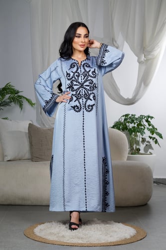 دراعه خام حرير مغسول مع تطريز