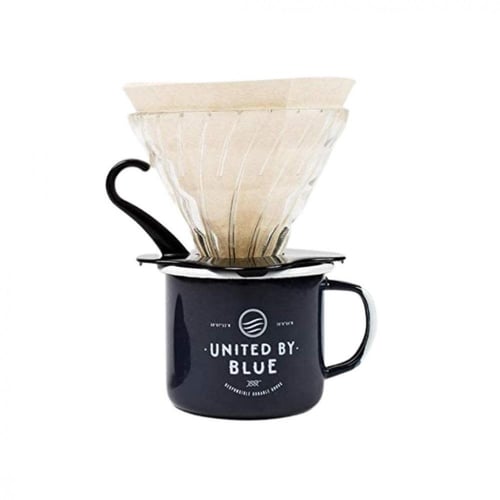 قمع قهوة زجاجي بقاعدة بلاستيك 01