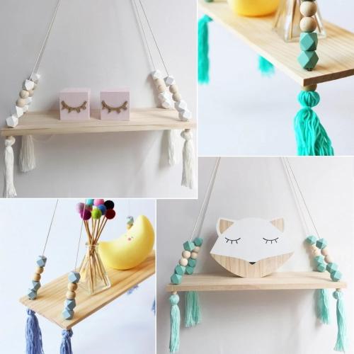 رف حائط بتصميم والوان مميزة