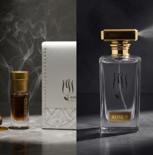 عطر روزV و دهن ترات الحطب