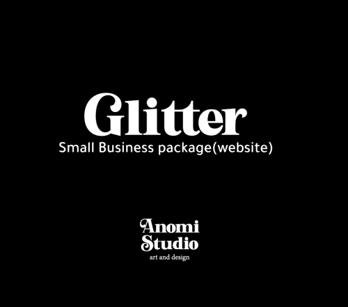 Glitter social media package