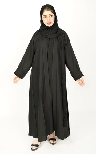 عباية اسود نص كلوش