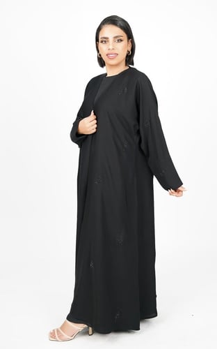 عباية اسود بكرستال فخم