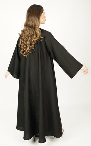 عباية اسود دبل كلوش