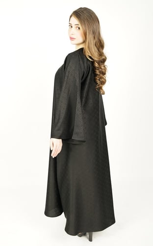 عباية اسود دبل كلوش